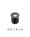 ASPEN * SEÑALIZADOR REDONDO 3W 3000K GRIS OSCURO